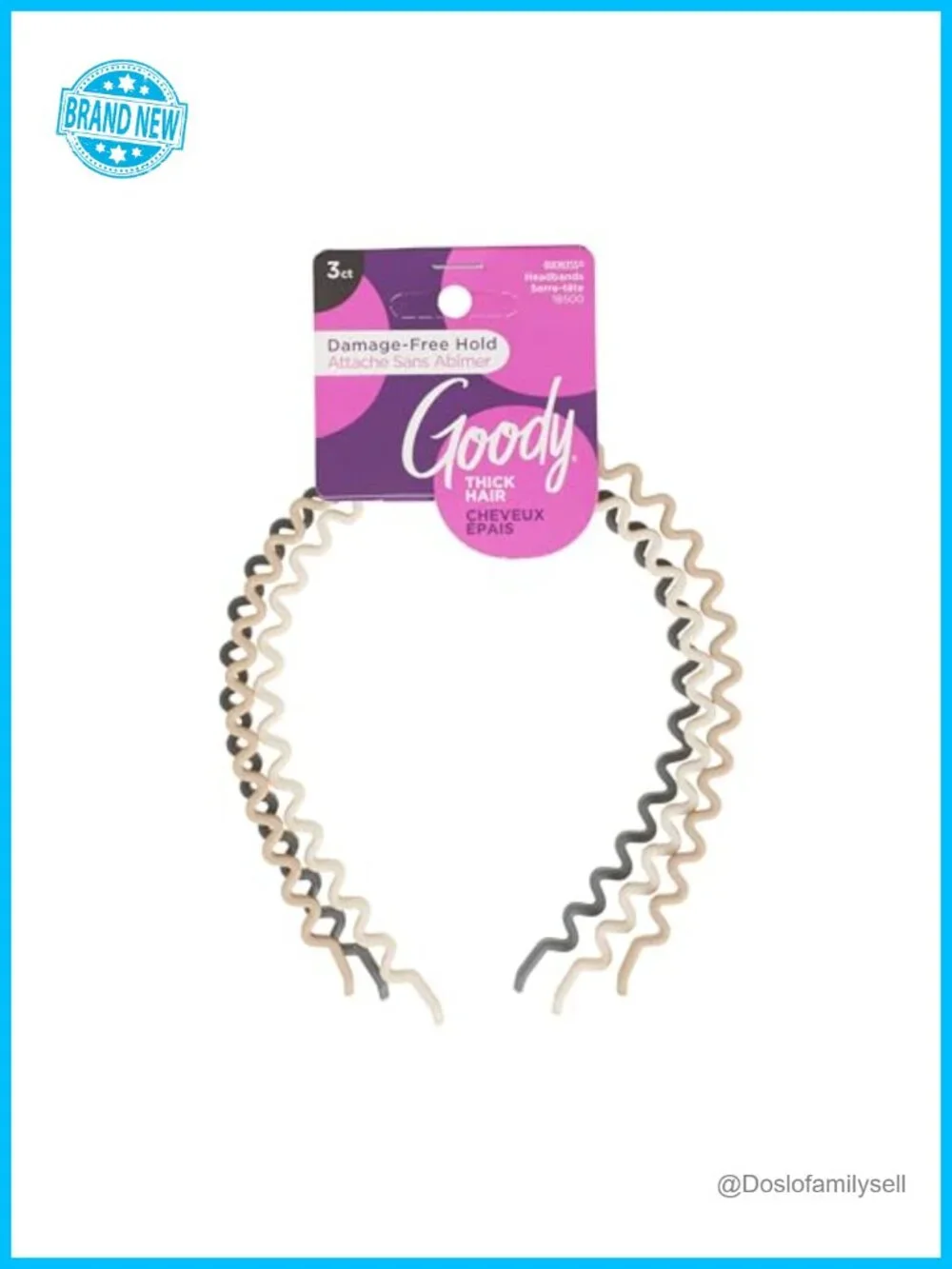 Ouchless Zig-Zag Headbands for Women & Men, Damage-Free Hold, All-Day Comfort,
